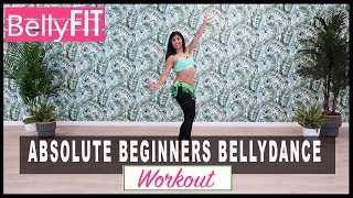 Absolute Beginners Bellydance Workout  Shimmy amp Hip drops [upl. by Melodee]