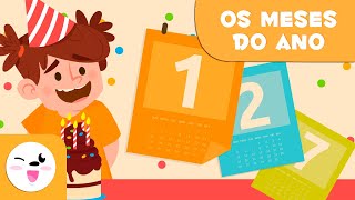 Os meses do ano  Vocabulário para crianças [upl. by Gnohp]