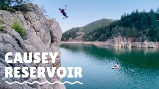 Epic Cliff Jumping at Causey Reservoir Utah [upl. by Larry]