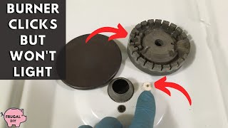 Fix a Stove Top Burner That Clicks But Won’t Light [upl. by Eitirahc]