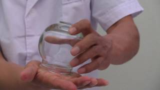 Chinese Glass Cupping Therapy  How to Create Suction Using Fire [upl. by Hilaria]