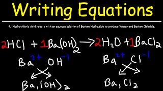 How To Write Chemical Equations From Word Descriptions [upl. by Ainuj403]