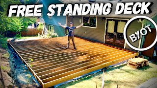 HOW TO BUILD A DECK  START TO FINISH Part 1 of 2 [upl. by Mulloy442]