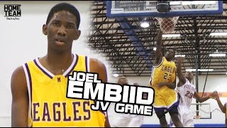 Joel Embiid Playing JV Was Just Unfair Game Highlights [upl. by Auvil]