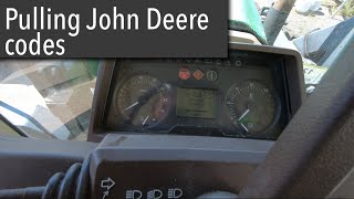 How to retrieve codes on a John Deere 6420 6000 series [upl. by Adnert]