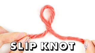 How to Tie a SLIP KNOT for Total Beginners [upl. by Jinny]