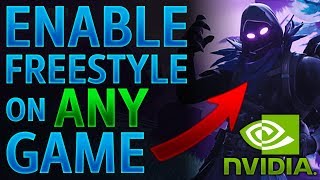 How to enable NVIDIA freestyle on ANY GAME [upl. by Kendal]