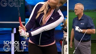 Golf Instruction How to prevent a shank  School of Golf  Golf Channel [upl. by Rehpotsrhc]