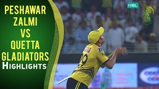 Match 21 Peshawar Zalmi vs Quetta Gladiators  Highlights [upl. by Sacksen756]