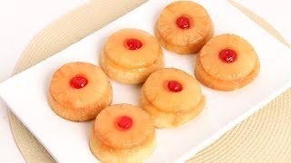 Mini Pineapple Upside Down Cakes Recipe  Laura Vitale  Laura in the Kitchen Episode 771 [upl. by Leamhsi]