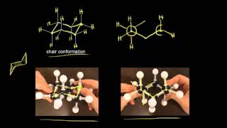 Conformations of cyclohexane  Organic chemistry  Khan Academy [upl. by Sheilah]