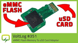 eMMC WFBGA153 Flash Memory To microSD Card Adapter  Voltlog 351 [upl. by Thurstan665]