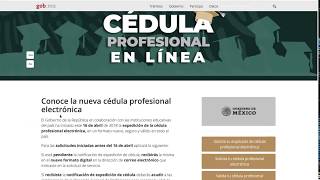 Cédula Profesional Electrónica  Consulta validación y duplicado en línea [upl. by Abil]