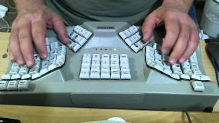 Maltron Ergonomic stenography touch typing audio transcription [upl. by Carline]