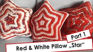 Red and White Pillow Star Part 1 [upl. by Emse61]