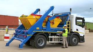 Scania Hyva Skip loader explained [upl. by Irene]