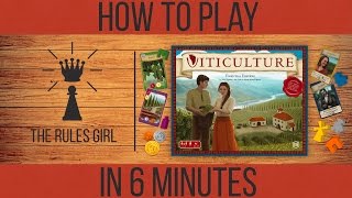 How to Play Viticulture in 6 Minutes  The Rules Girl [upl. by Fatimah]