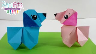 PERRO DE ORIGAMI  Paso a paso  DIY  ORIGAMI DOG [upl. by Chao]