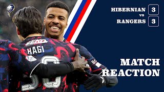 Rangers V Hibs Post Match Reaction [upl. by Esilenna214]