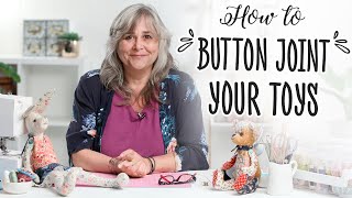 How to Button Joint  Soft Toy [upl. by Bove]