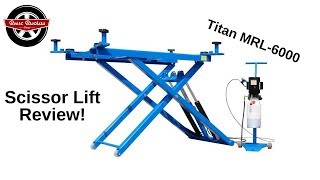 Scissor Lift Review Titan MRL6000 mid rise car lift [upl. by Park]