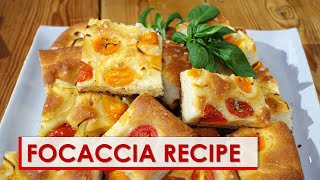 Focaccia Recipe [upl. by Elcarim]