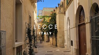 Lecce  Italy  Drone amp Walking Tour [upl. by Airual]