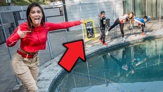 IPHONE Xs In Our Swimming Pool PRANK On Ferran  The Royalty Family [upl. by Glorianna127]