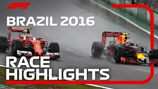 2016 Brazilian Grand Prix Race Highlights [upl. by Cullen212]