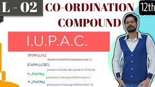 COORDINATION CHEMISTRY I CLASS 12 L2 I JEE I NEET I IUPAC Nomenclature of Coordination Compounds [upl. by Retxed]