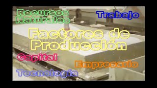 2 FACTORES DE PRODUCCION [upl. by Skylar]