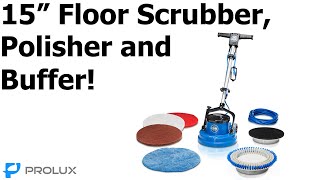 Prolux 15quot Core Floor PolisherBuffer and Scrubber [upl. by Refitsirhc]