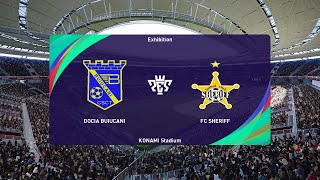 Dacia Buiucani vs FC Sheriff Tiraspol 03092022 Moldovan Super Liga PES 2021 [upl. by Kcirttap]