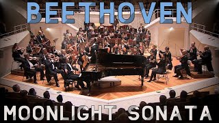 Beethoven  Moonlight Sonata  Berliner Philharmonie  Piano amp Orchestra [upl. by Valera]