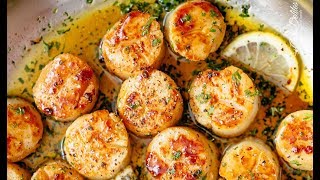 Lemon Garlic Butter Scallops [upl. by Bedwell]