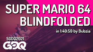 Super Mario 64 Blindfolded by Bubzia in 14959  Summer Games Done Quick 2021 Online [upl. by Sackville]