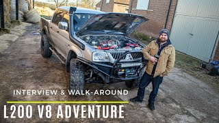 Mitsubishi L200 V8 Conversion  Interview amp Walk Around [upl. by Bratton]