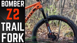 The Best Trail Fork for 500  Marzocchi Bomber Z2 Mountain BIke Fork Review and Actual Weight [upl. by Ardnekahs911]