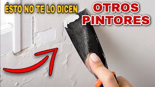 Cómo Reparar y Pintar Paredes Viejas  RÁPIDO Y FÁCIL [upl. by Hilton611]