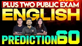 Plus Two Public Exam English  Prediction 60  Eduport Plus Two [upl. by Hgielram358]