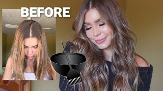 FOILING AND REFRESHING MY BRONDE HAIR COLOR  professional hairstylist tutorial [upl. by Nanete]