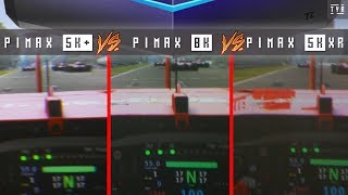 THROUGH THE LENSES  PIMAX 5K XR vs Pimax 5K vs Pimax 8K Comparison [upl. by Davison]