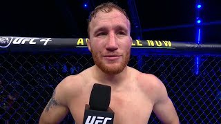 UFC 254 Justin Gaethje Octagon Interview [upl. by Engle]