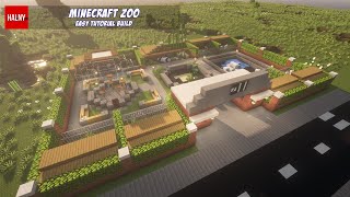 Zoo in minecraft  Tutorial build [upl. by Caasi719]