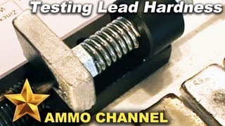 Measuring lead hardness  Bullet casting and reloading [upl. by Ahslek]