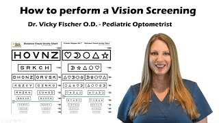 How to do a Vision Screening Training Tutorial with Sloan Fischer Eye Chart [upl. by Dj]