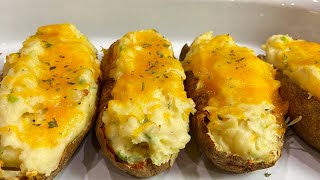 EASIEST Twice Baked Potatoes Quick amp Easy [upl. by Aynek]