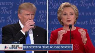 Full video TrumpClinton first presidential debate [upl. by Enogitna]