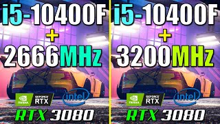 i5 10400F  2666MHz vs 3200MHz  Does RAM Speed Matter [upl. by Nnarual497]