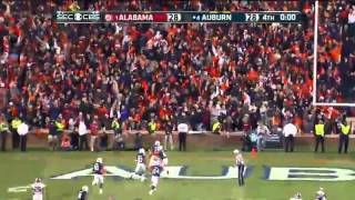 Alabama Missed Field Goal Returned for Auburn Game Winning Touchdown [upl. by Ahsilra546]